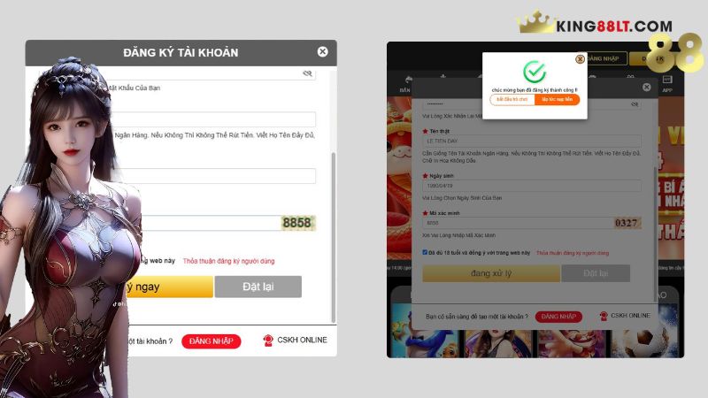 Đăng ký King88 , đăng nhập King88