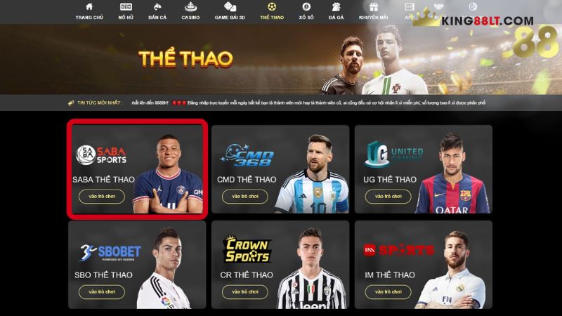 Giới thiệu về Saba Thể Thao tại King88
