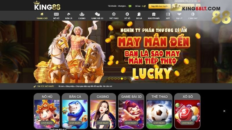 Nhà cái King88 có tuyển đại lý rộng khắp các tỉnh thành